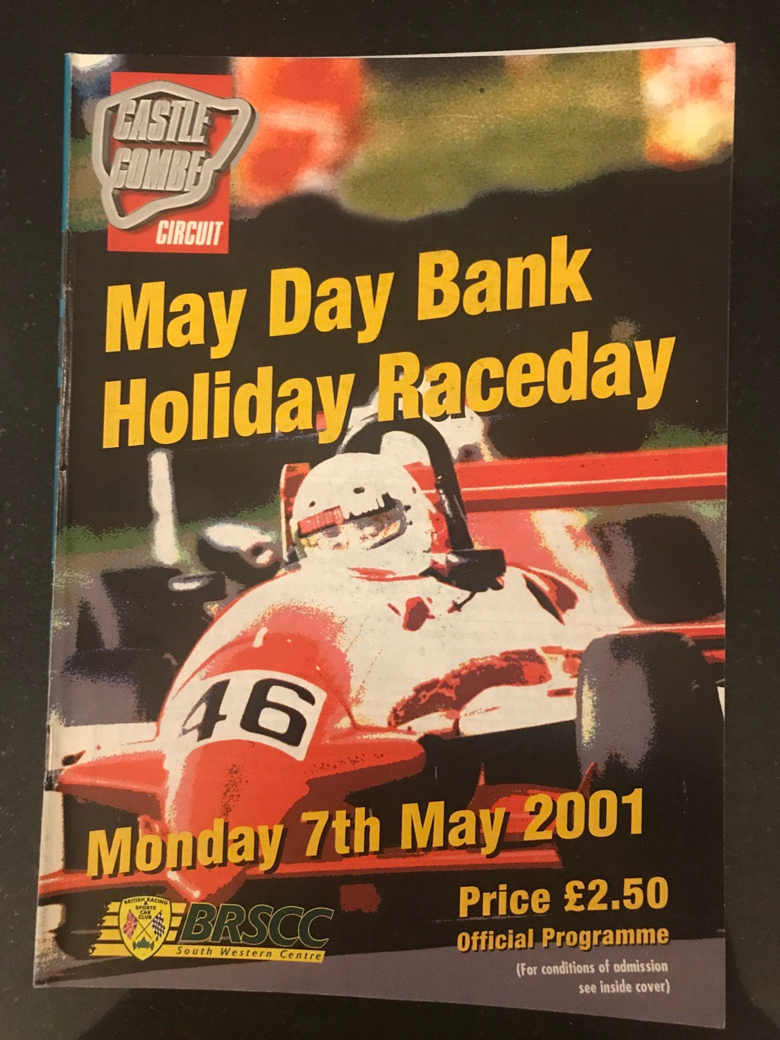 Programme Race Castle Combe 7 May 2001 Coupe Cup Special GT Midget Formula A5