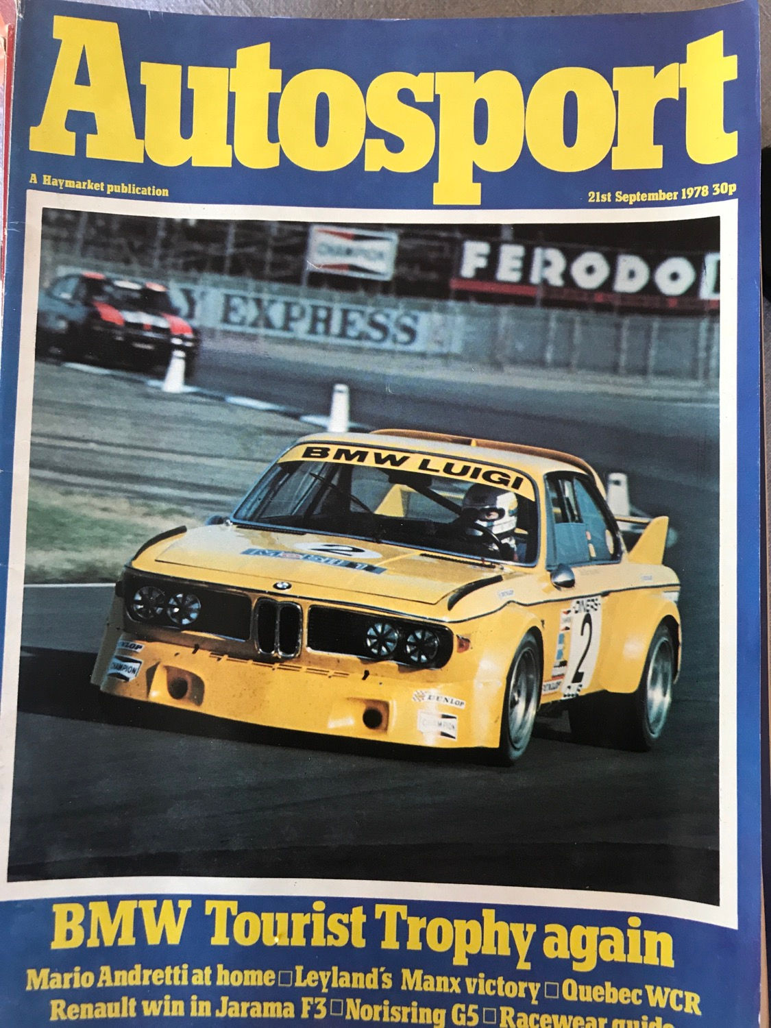 Autosport Magazine 21 September 1978 Mario Andretti Ards TT Ulster Silverstone