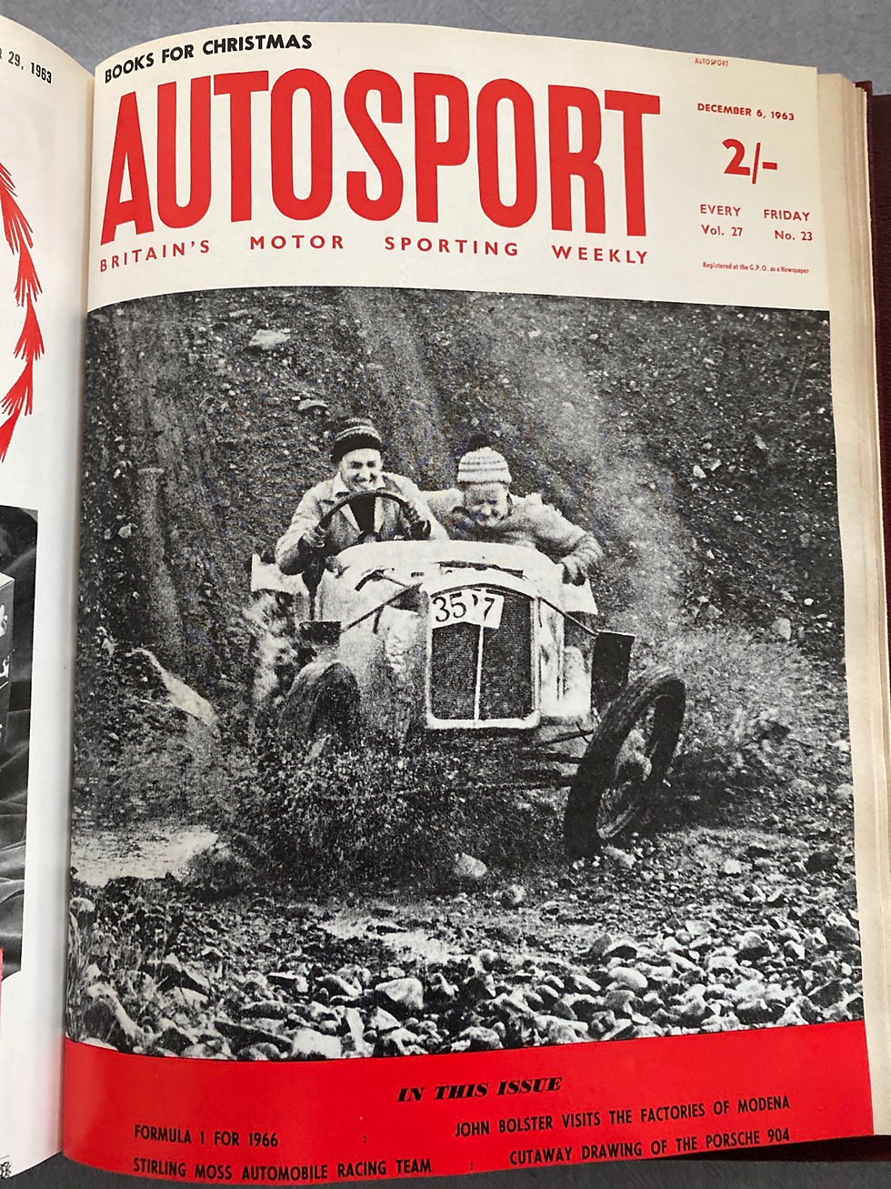 Thumbnail: Autosport official bound volume 27 July to December 1963 with index 