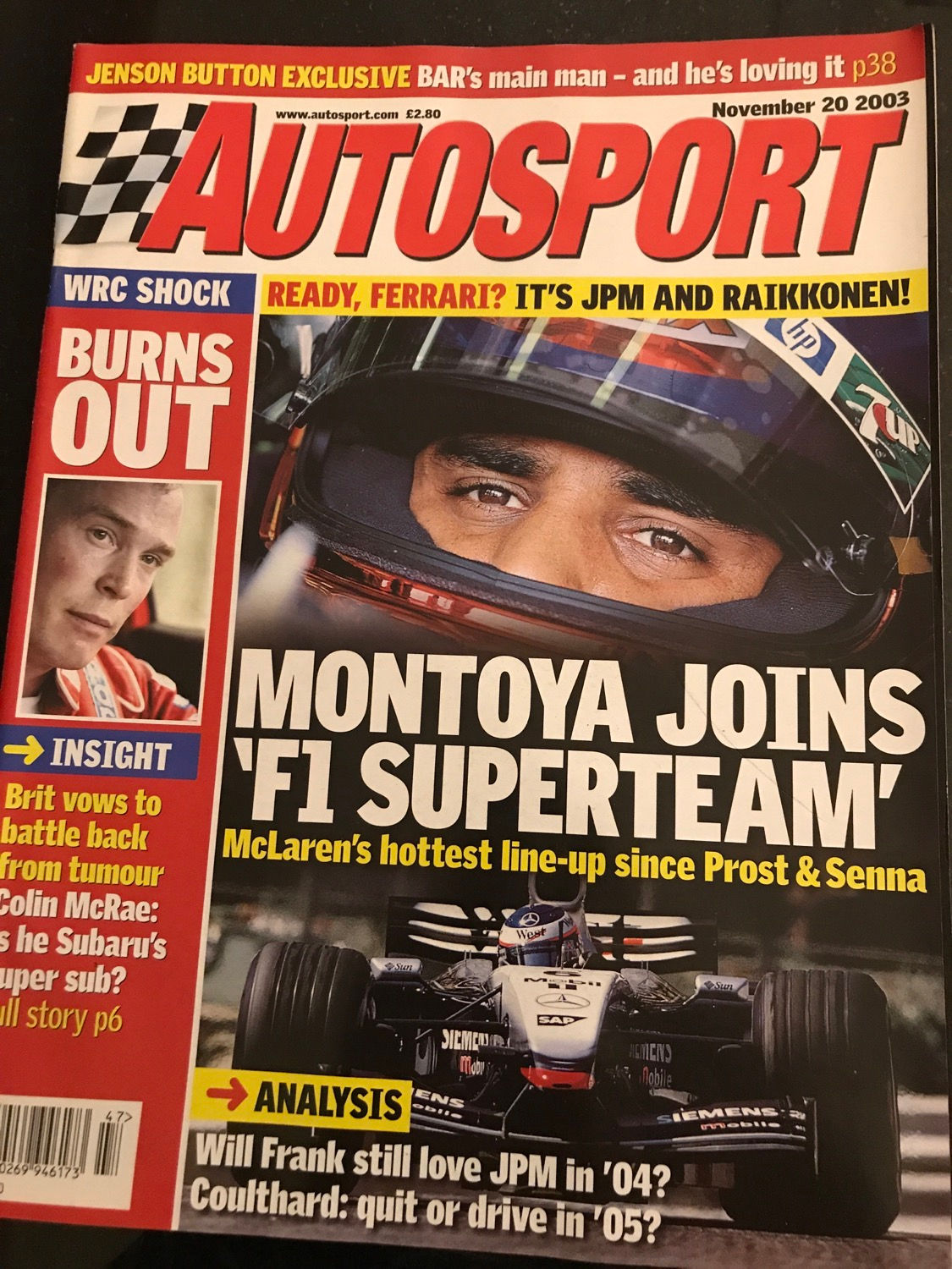 Autosport Magazine 20 November 2003 F3000 Season Review Lapierre Wins Macau F3