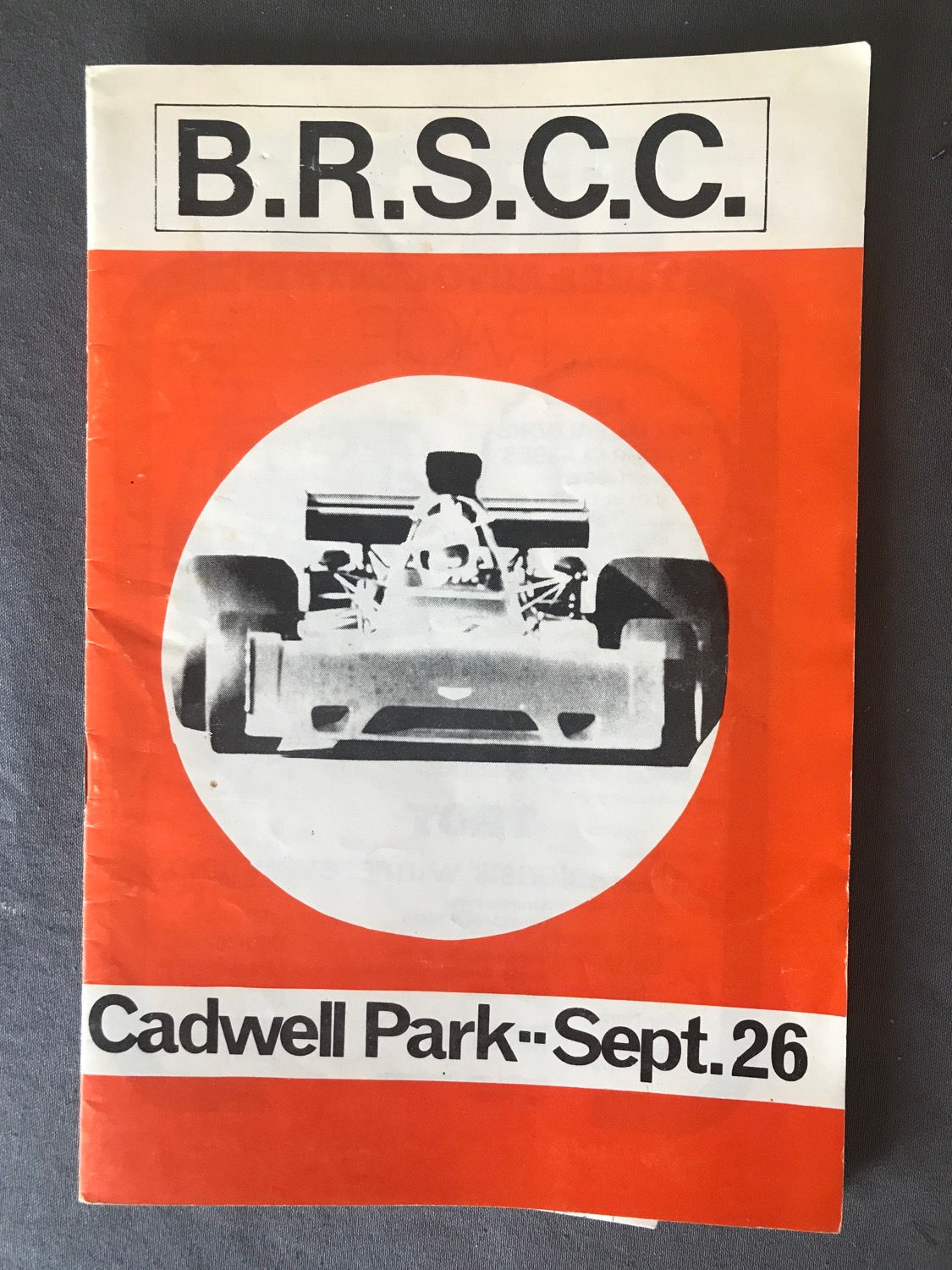 Race Programme Cadwell 26 September 1976 Formula Ford 2000 1600 Mini 1275GT A5