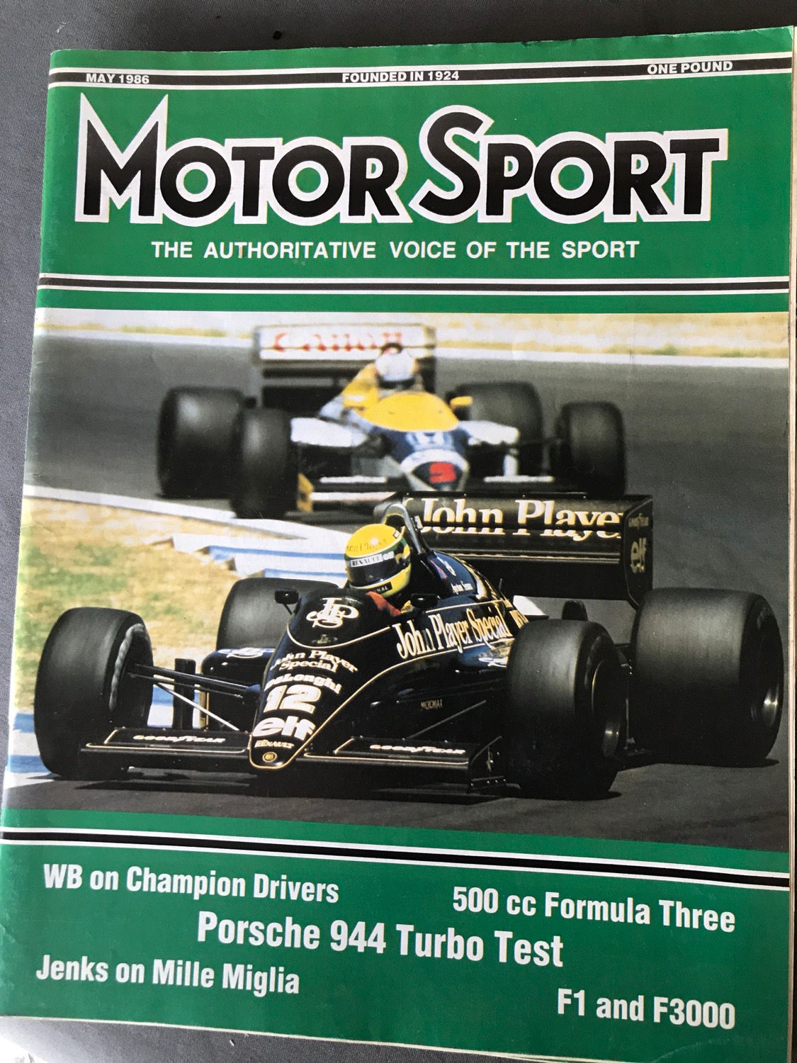 Motor Sport Magazine May 1986 Brazilian & Spanish F1 GP 500cc Formula 3 F3000