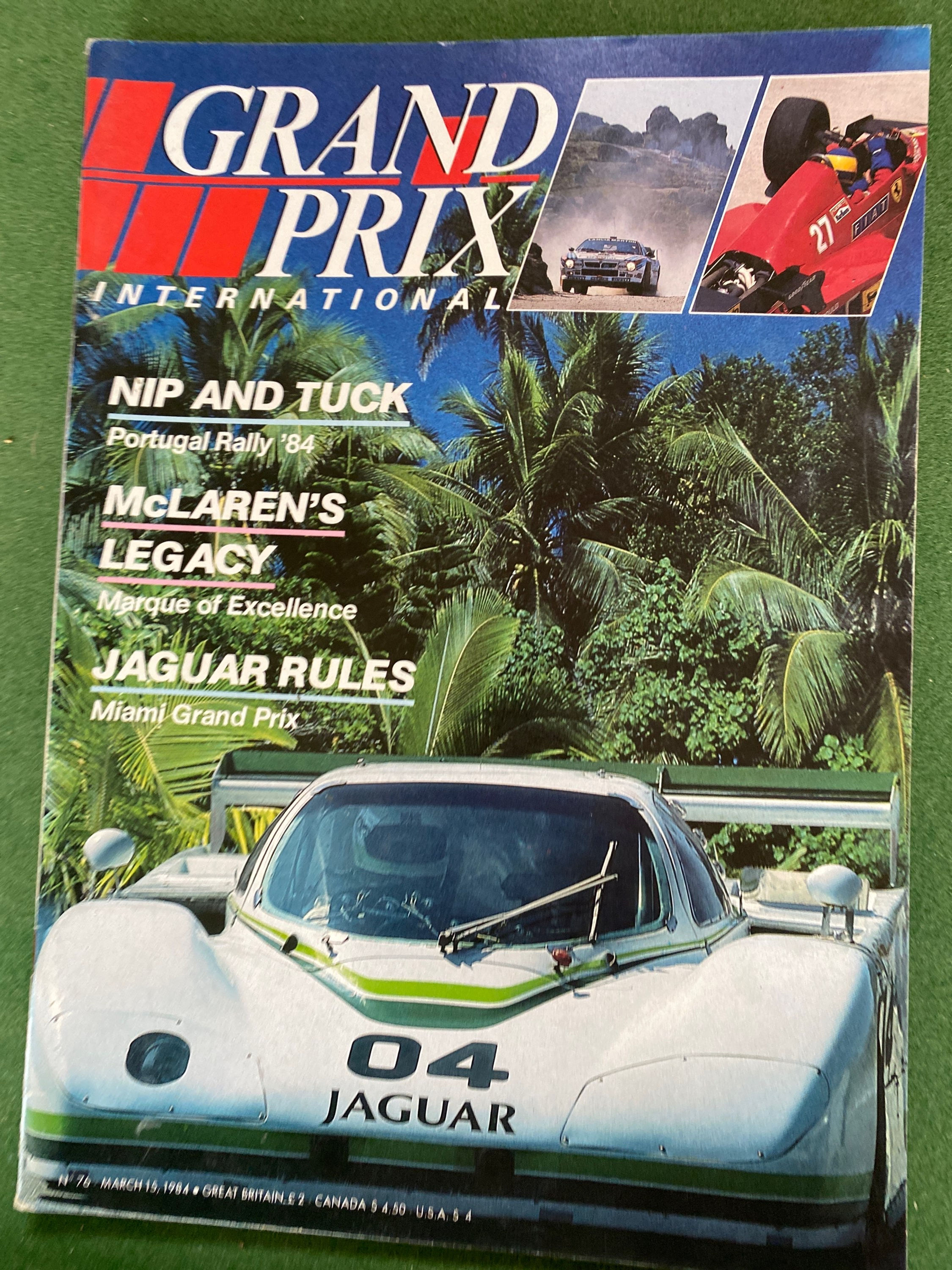Grand Prix International Magazine No 76 March 1984 Mclaren Legacy Portugal Rally