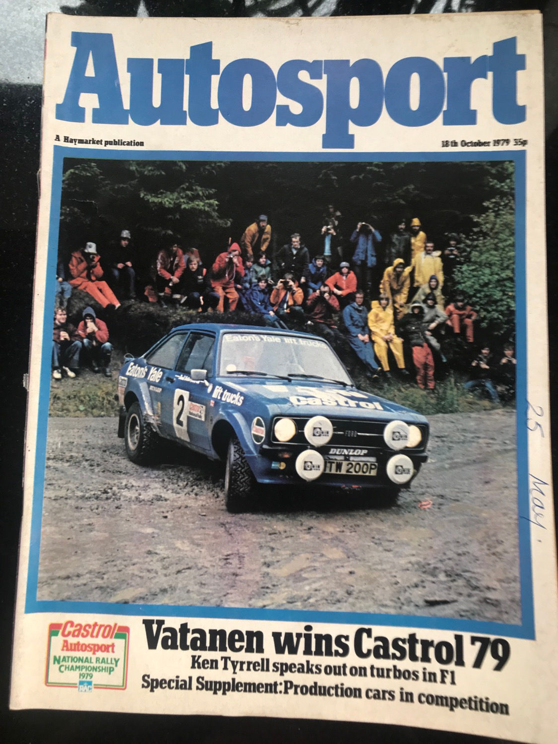 Autosport Magazine 18 October 1979 Gatemen Escort Wins Castrol Rally Production
