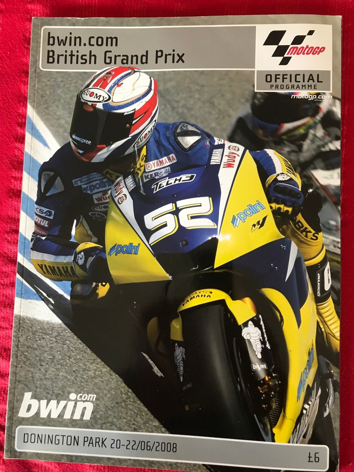Race Programme Donington 22 June 2008 British Motorcycle GP MOTOGP Thundersports