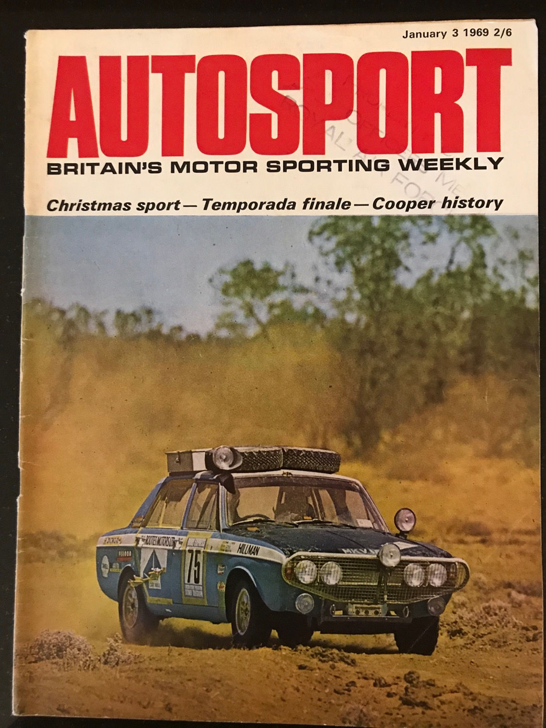 Autosport 3 January 1969 Cooper cars History T1-T91 test DAF 55 Courage wins  