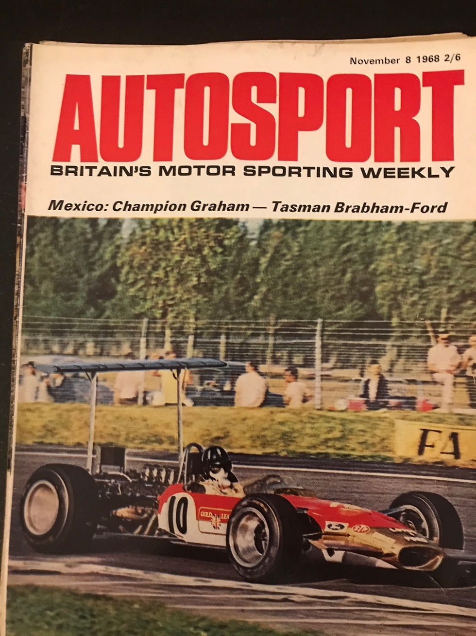 Thumbnail: Autosport 8 November 1968 Graham Hill Lotus wins Mexican F1 GP world champion 