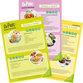 Drei Dr. Oetker Rezeptkarten: Sushi, Salat & Wraps