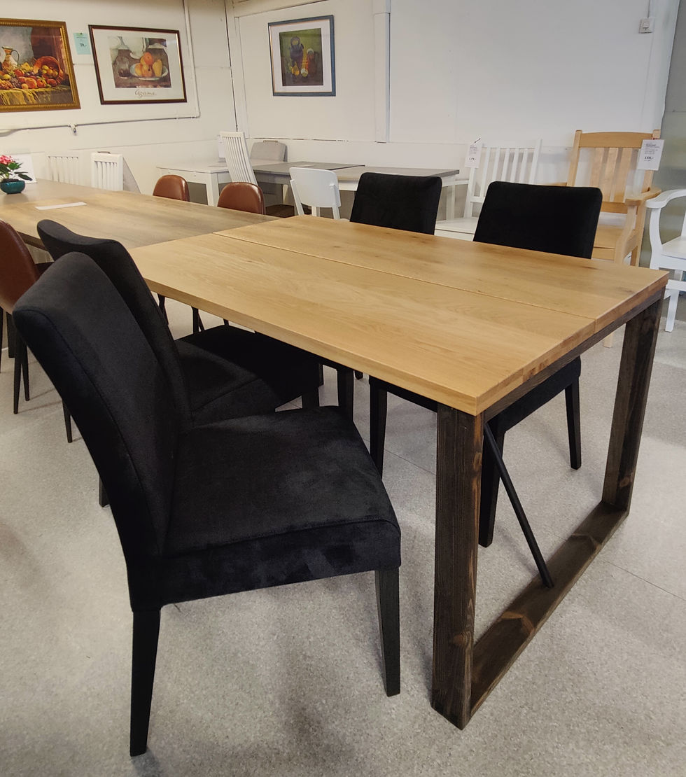 Edna tammi pöytä + 4 Malaga tuolia