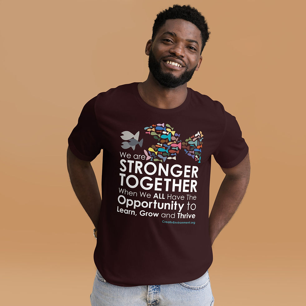 Thumbnail: We are Stronger Together Unisex T-shirt  | Bella + Canvas | Dark Colors