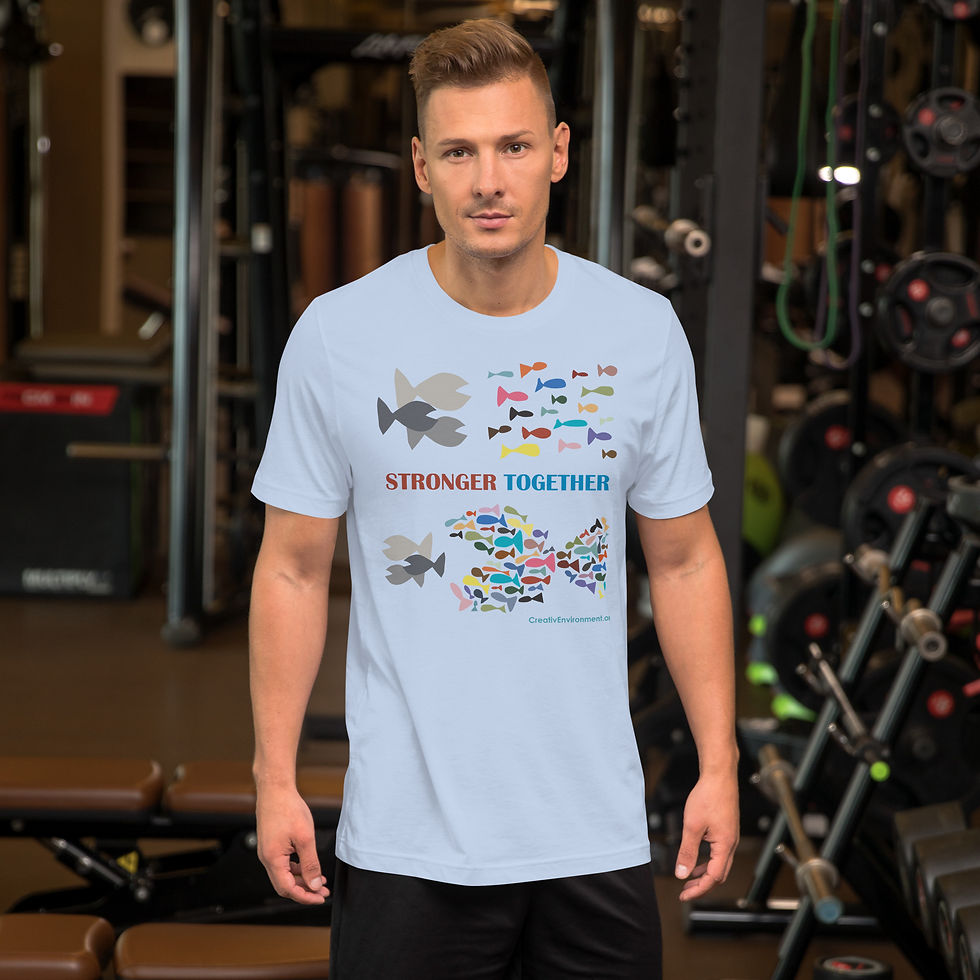 Thumbnail: Stronger Together Cotton Unisex T-shirt | Bella + Canvas | Light Colors