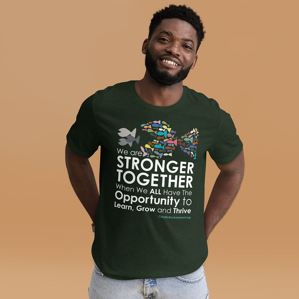 Thumbnail: We are Stronger Together Unisex T-shirt  | Bella + Canvas | Dark Colors