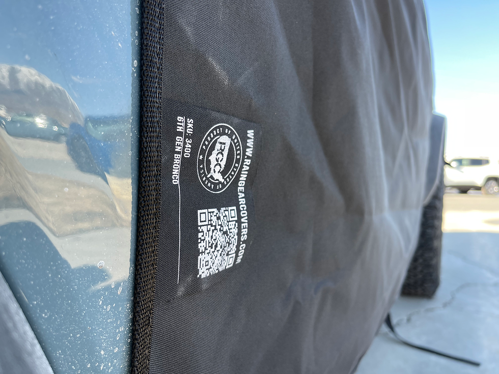 Thumbnail: Product patch on Rain Gear cover