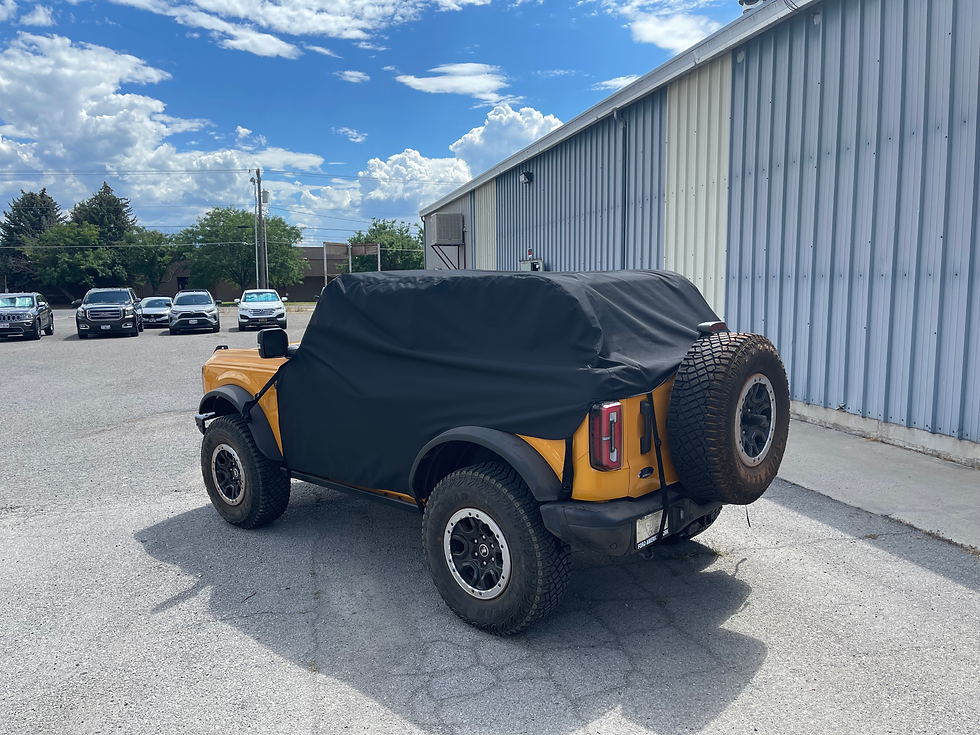 Thumbnail: Side view of Rain Gear trail cover on 2021-2024 Ford Bronco 2 Door