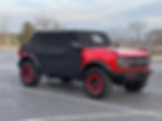 Side view of a Rain Gear trail cover on a 2021-2024 Ford Bronco 4 door.