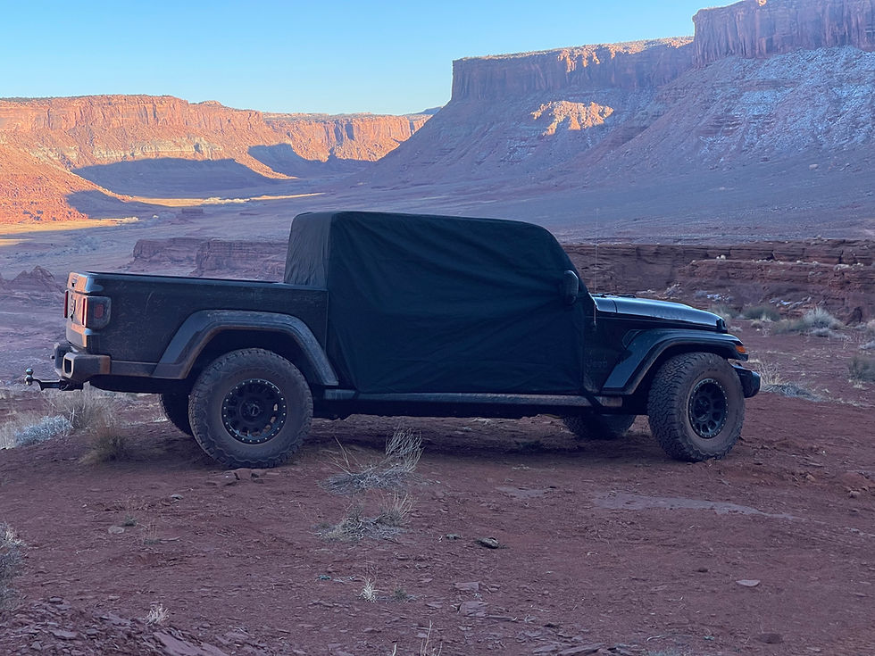 Thumbnail: Side view of Rain Gear cover on 2020-2024 JT Gladiator.