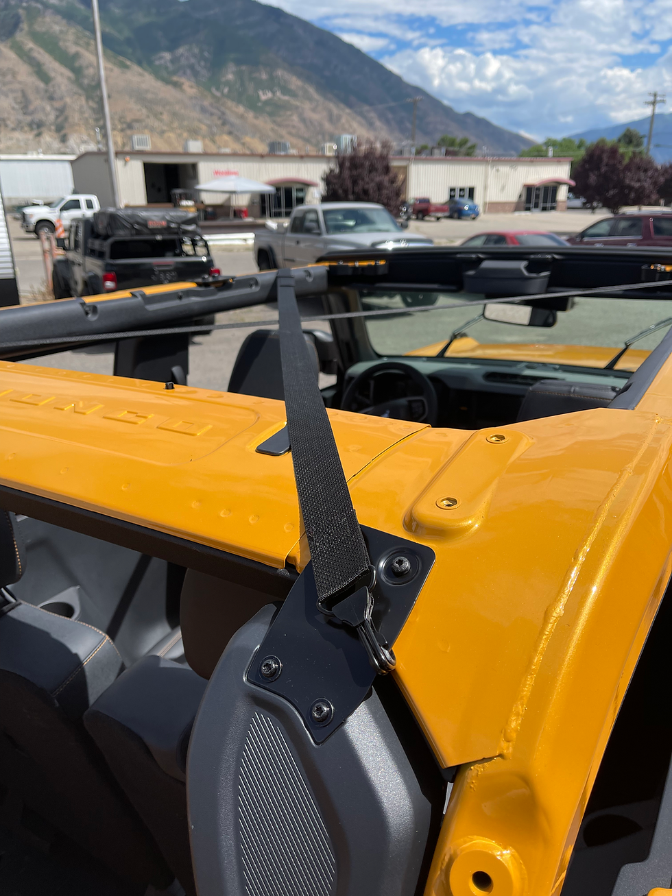 Thumbnail: Rear top view of a 2021-2024 Ford Bronco 2 Door