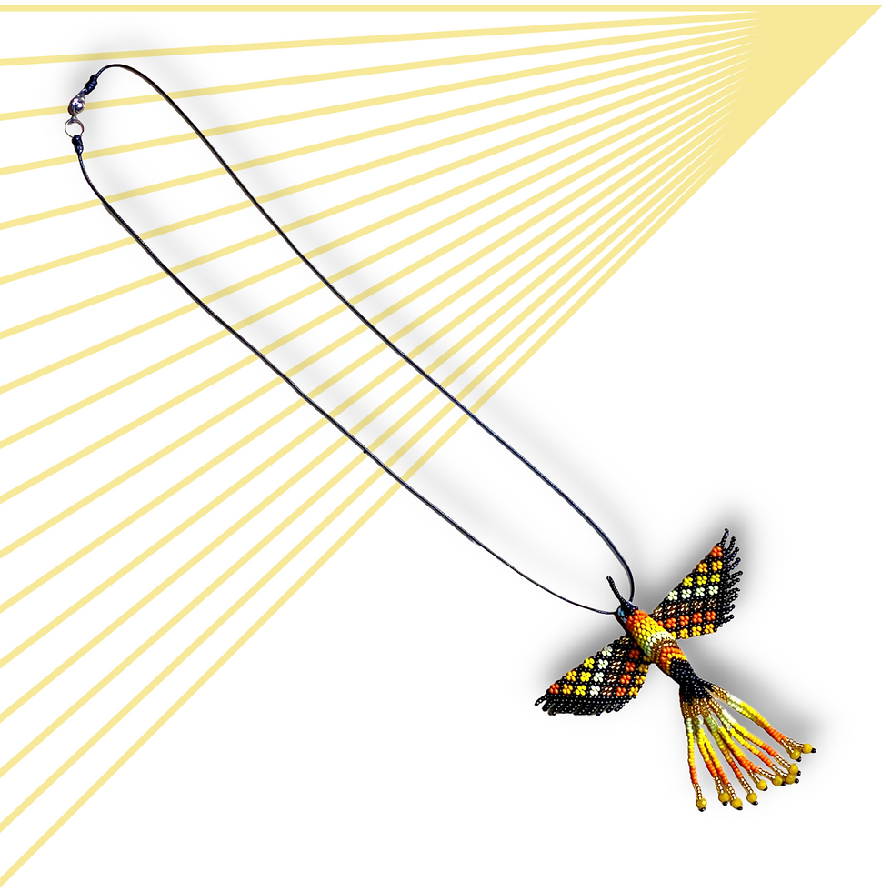 Thumbnail: Collar de colibrí "Fénix del Atardecer"