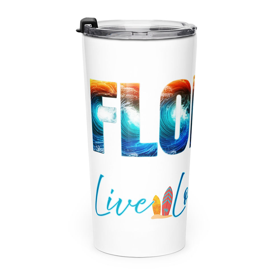 Thumbnail: FLORIDA "Live Love Surf" - Tapered stainless steel tumbler