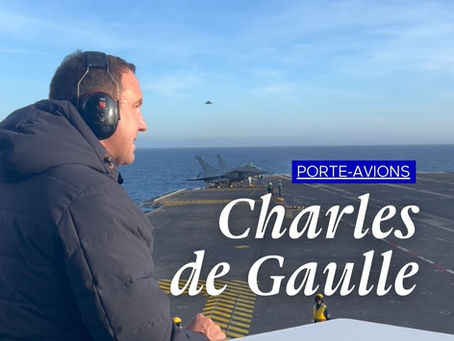 Embarquement à bord du porte-avions Charles de Gaulle