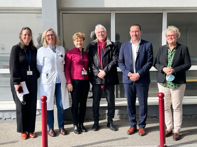 Visite du député Didier Lemaire à l'hôpital de Saint-Louis