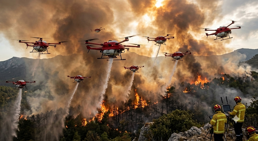 « S’adapter pour vaincre » : des essaims de drones-pompiers pour combattre les feux
