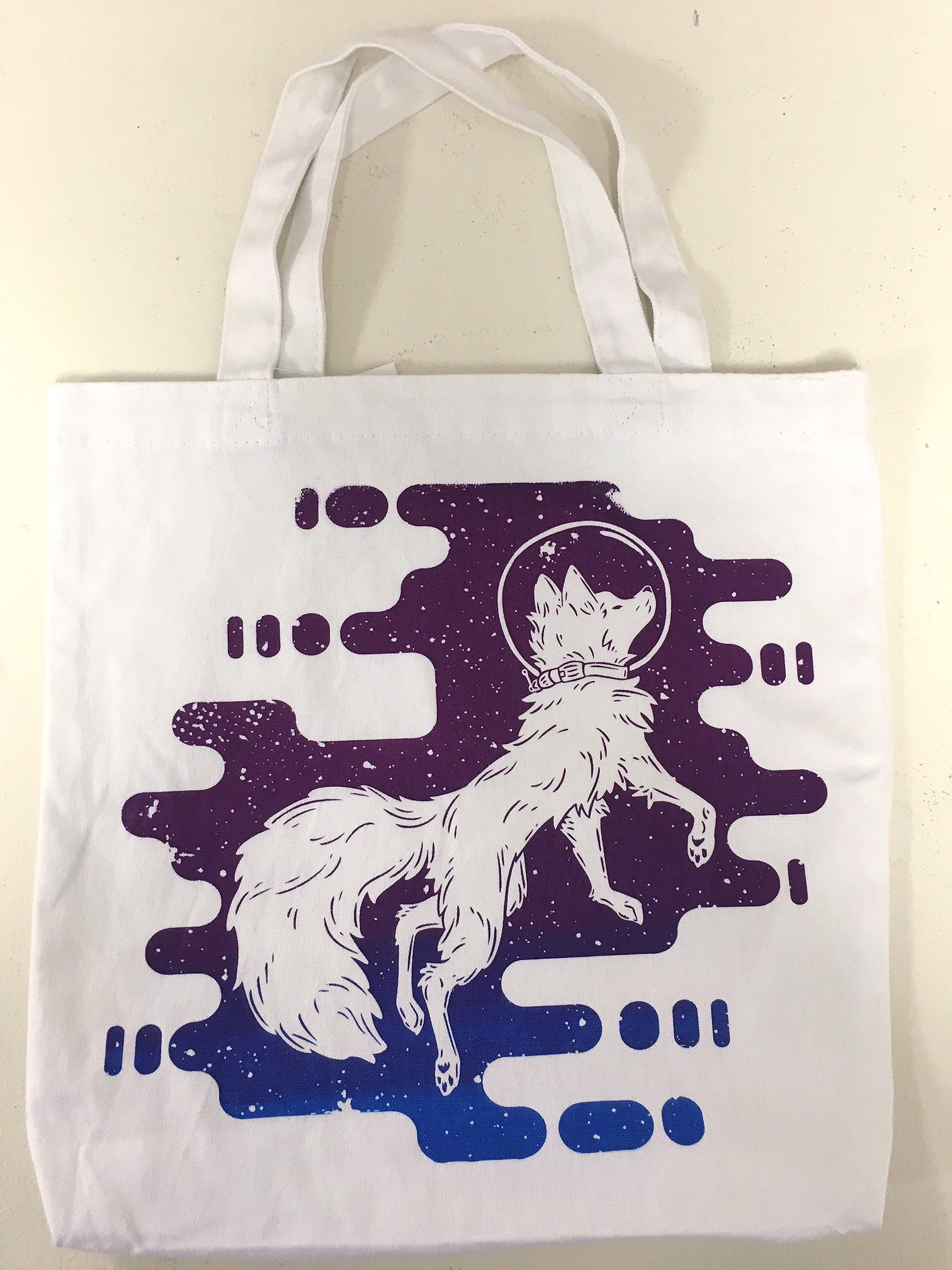 Astro The Space Fox Canvas Bag