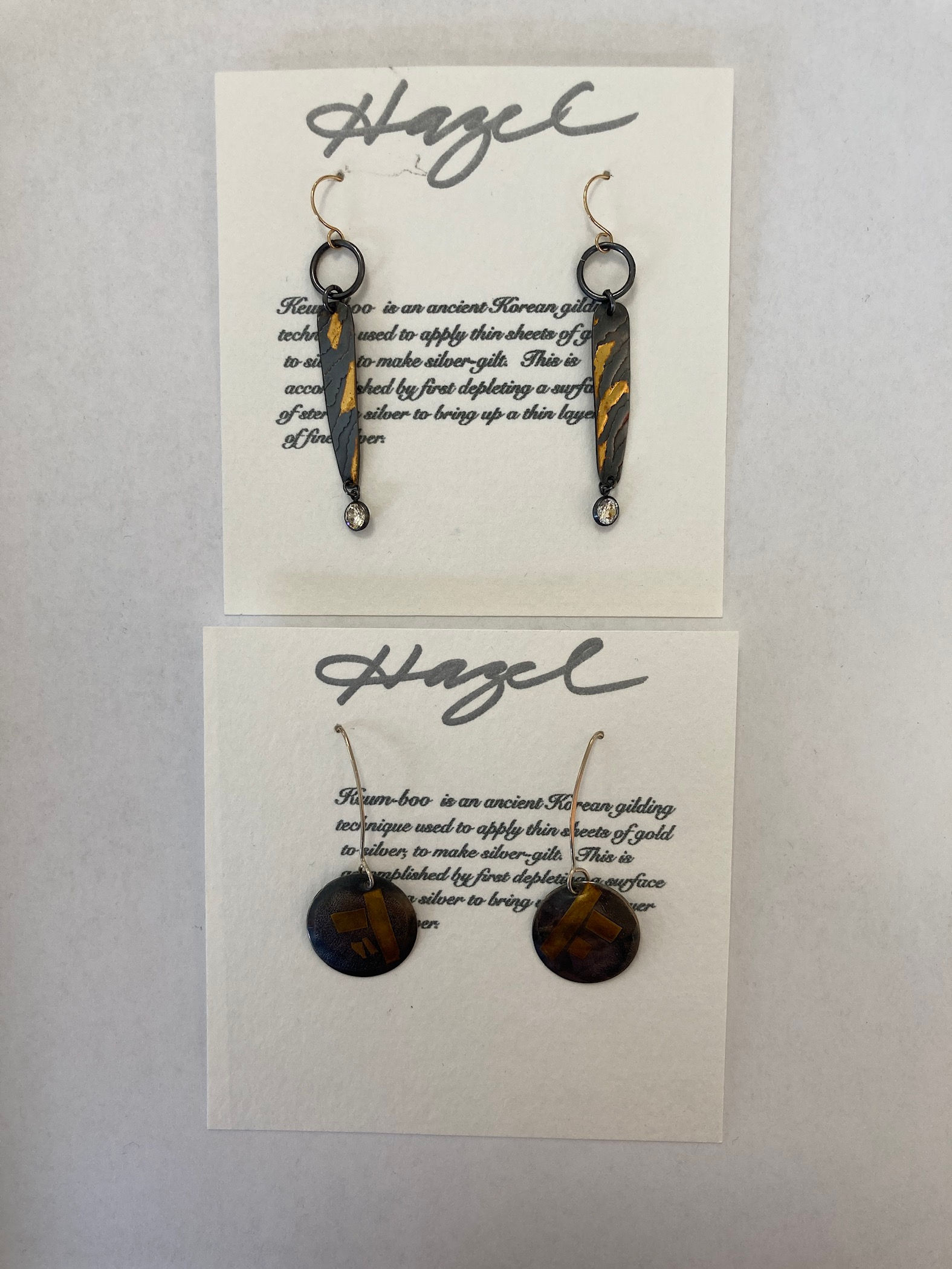 Assorted Sterling Silver and 24kt Gold Earrings