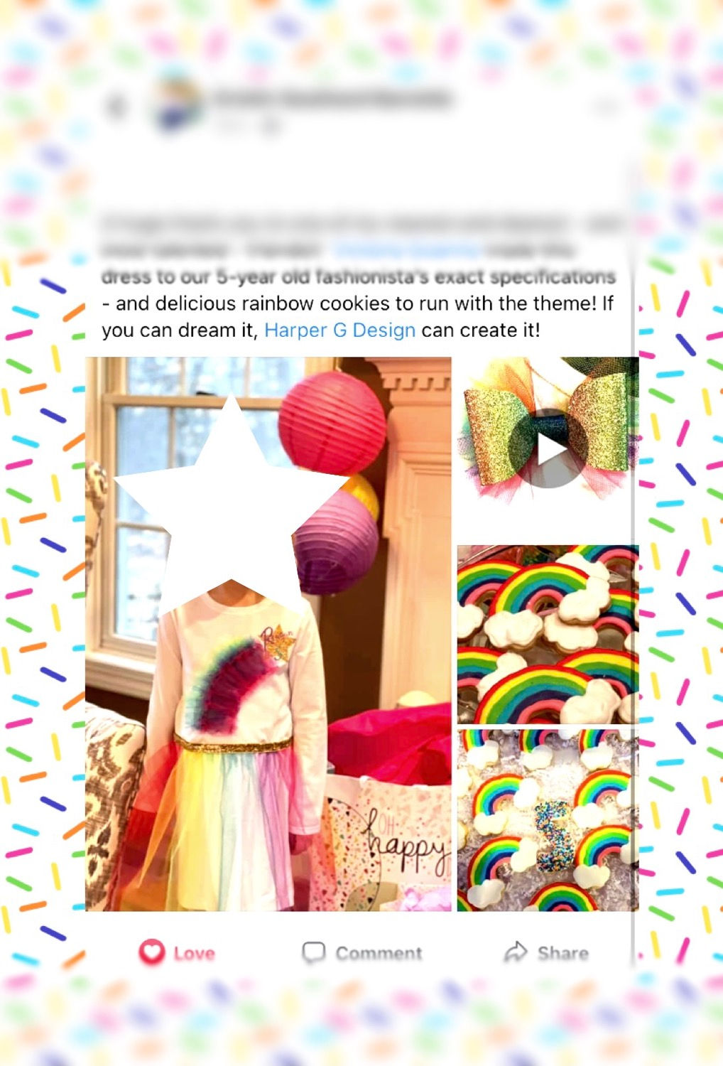 Custom Birthday Rainbow Dress