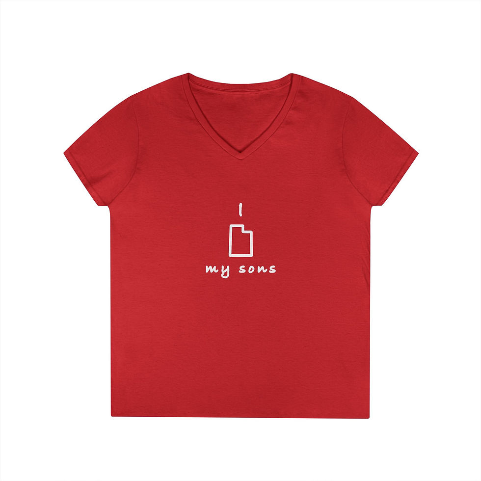 Thumbnail: I Love My Sons V-Neck T Shirt