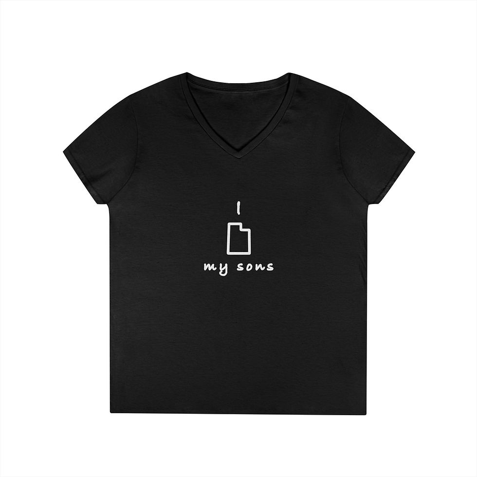 Thumbnail: I Love My Sons V-Neck T Shirt