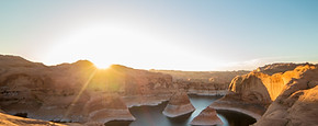 Por do sol no deserto