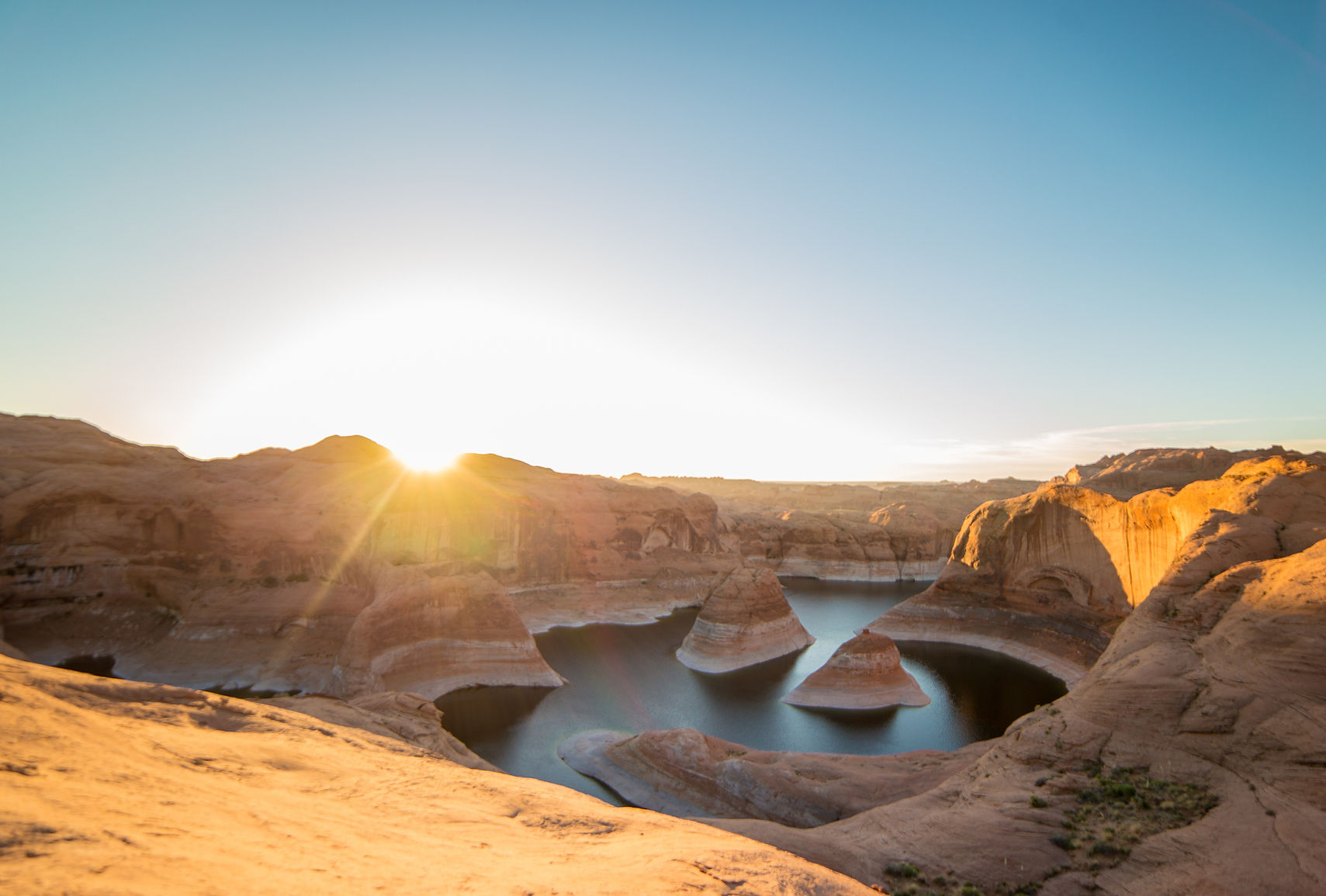 Sunset on the Desert