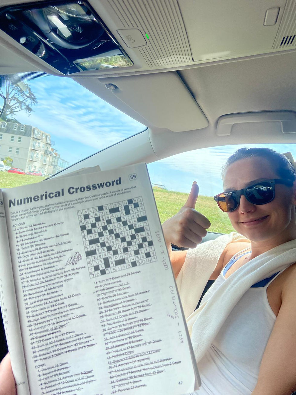 Update in case anyone is interested... Ailie and I finally finished a crossword on our own. Turns out it's the words that are the problem!!!