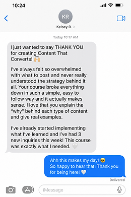 CONTENT THAT CONVERTS TESTIMONY