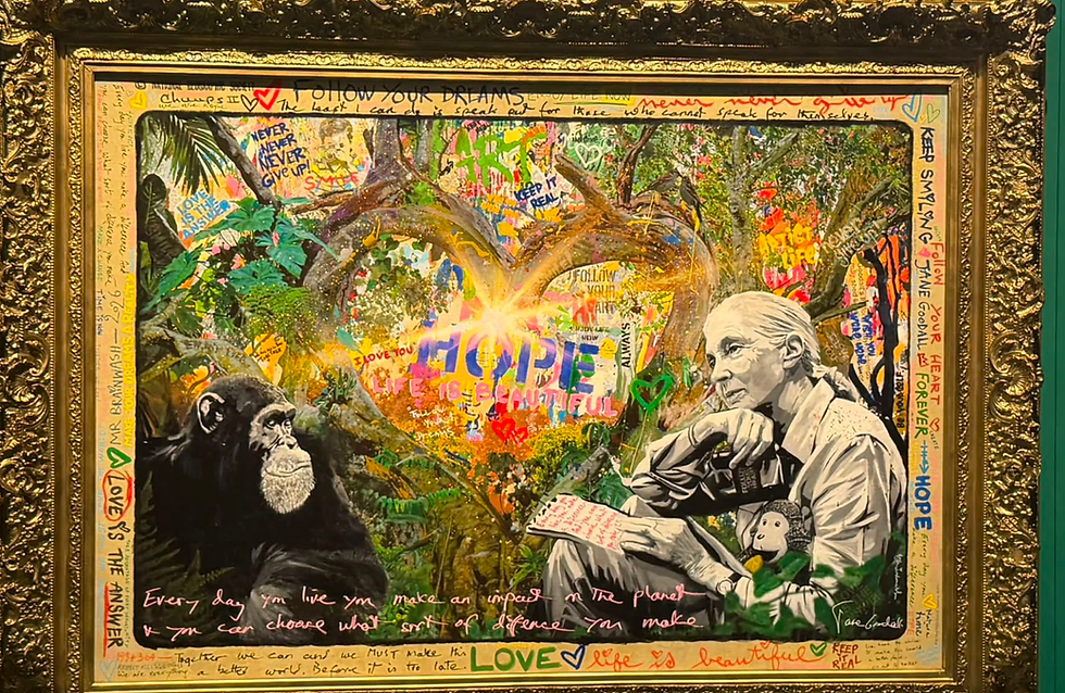 The striking artwork which has been donated to the Science Museum in London