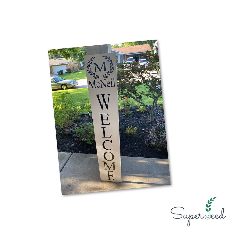 Thumbnail: Monogramed Porch Signs