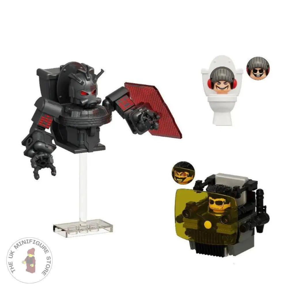 Skibidi Toilet Set of 3 Minifigures - Style 9