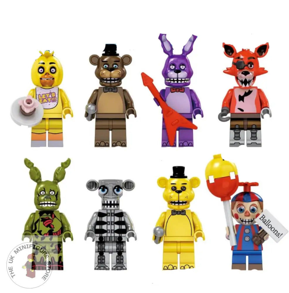 Five Nights at Freddy's Set of 8 Minifigures - Style 5