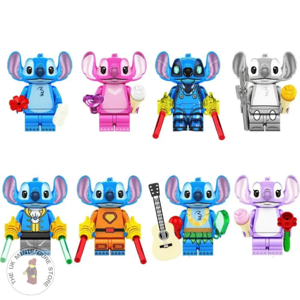 Lilo and Stitch Set of 8 Minifigures - Style 1