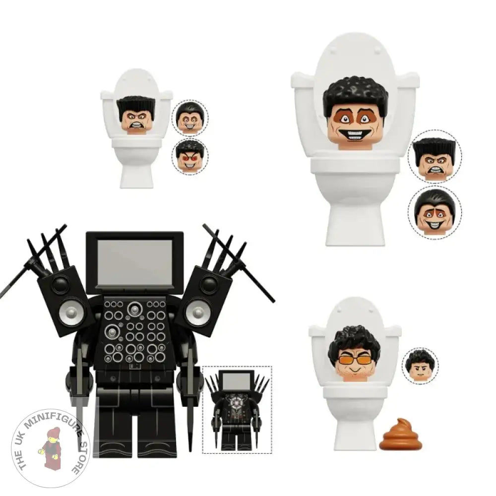 Skibidi Toilet Set of 4 Minifigures - Style 4