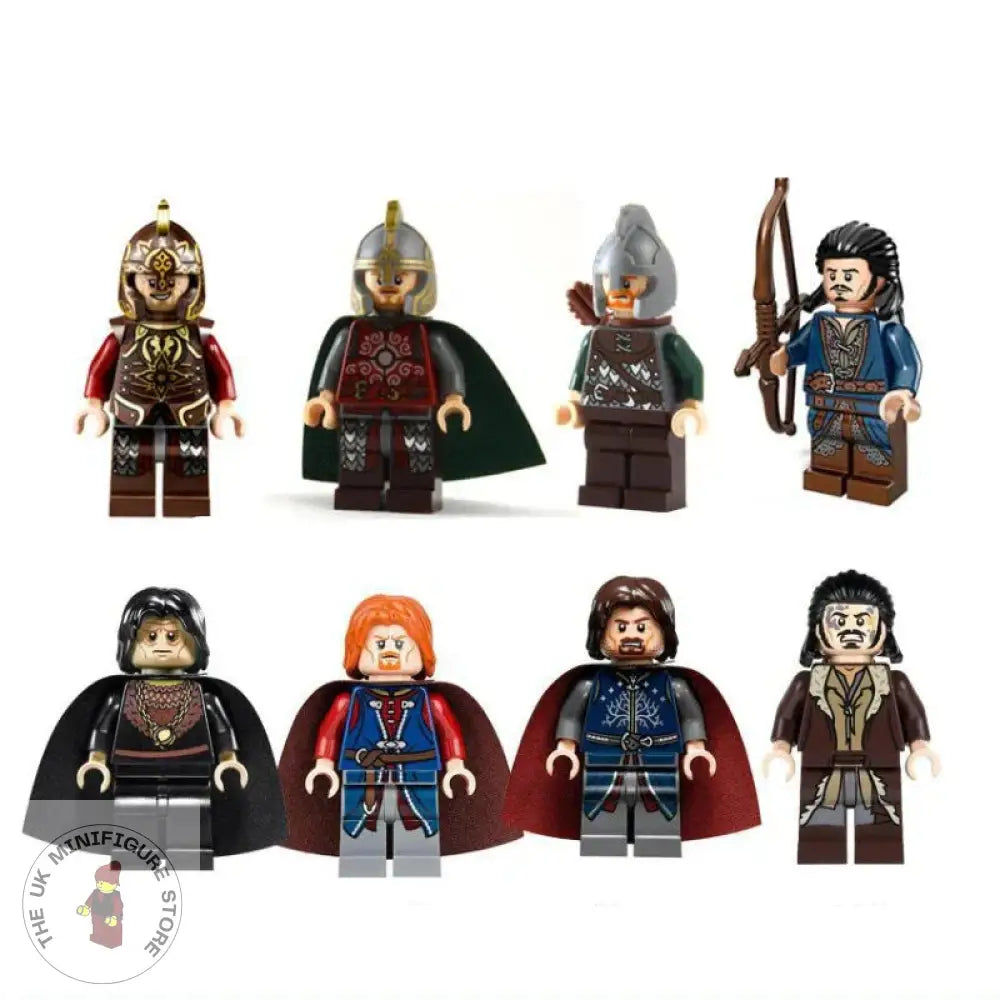LOTR Set of 8 Minifigures - Style 12