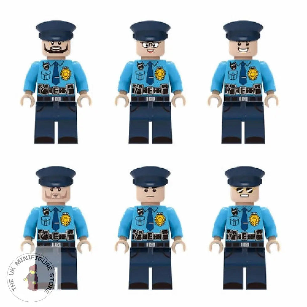 Custom Series Set of 8 Minifigures - Policemen