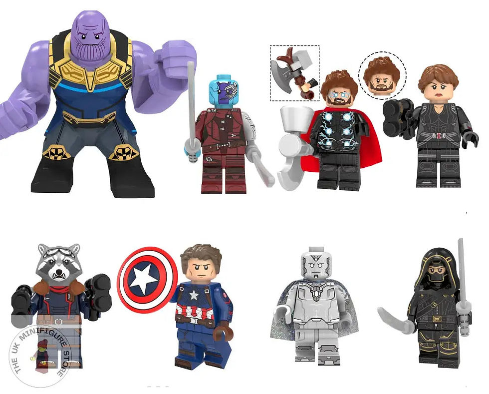 Avengers Set of 8 Minifigures - Style 2
