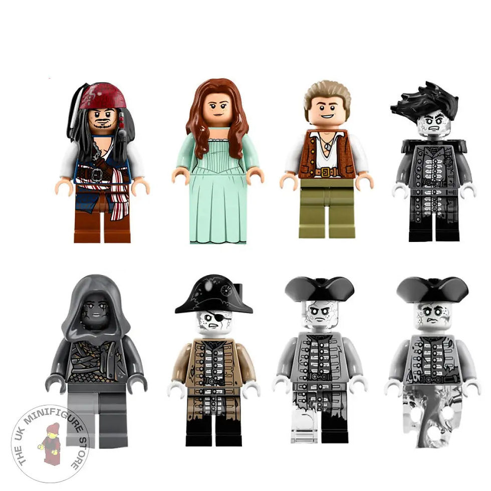 Pirates of the Caribbean Set of 8 Minifigures - Style 1