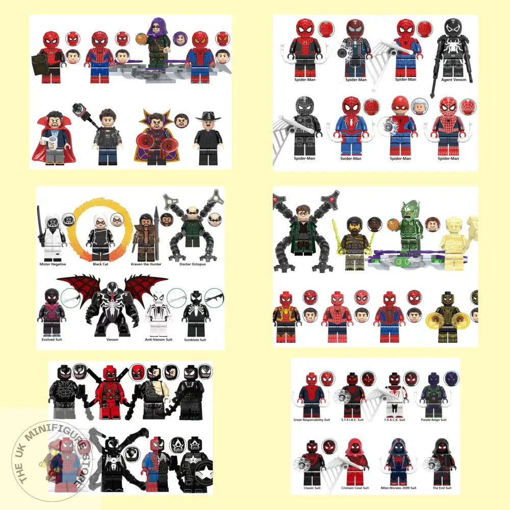 Spiderman Minifigures - Bundle 4 - 48 Figures
