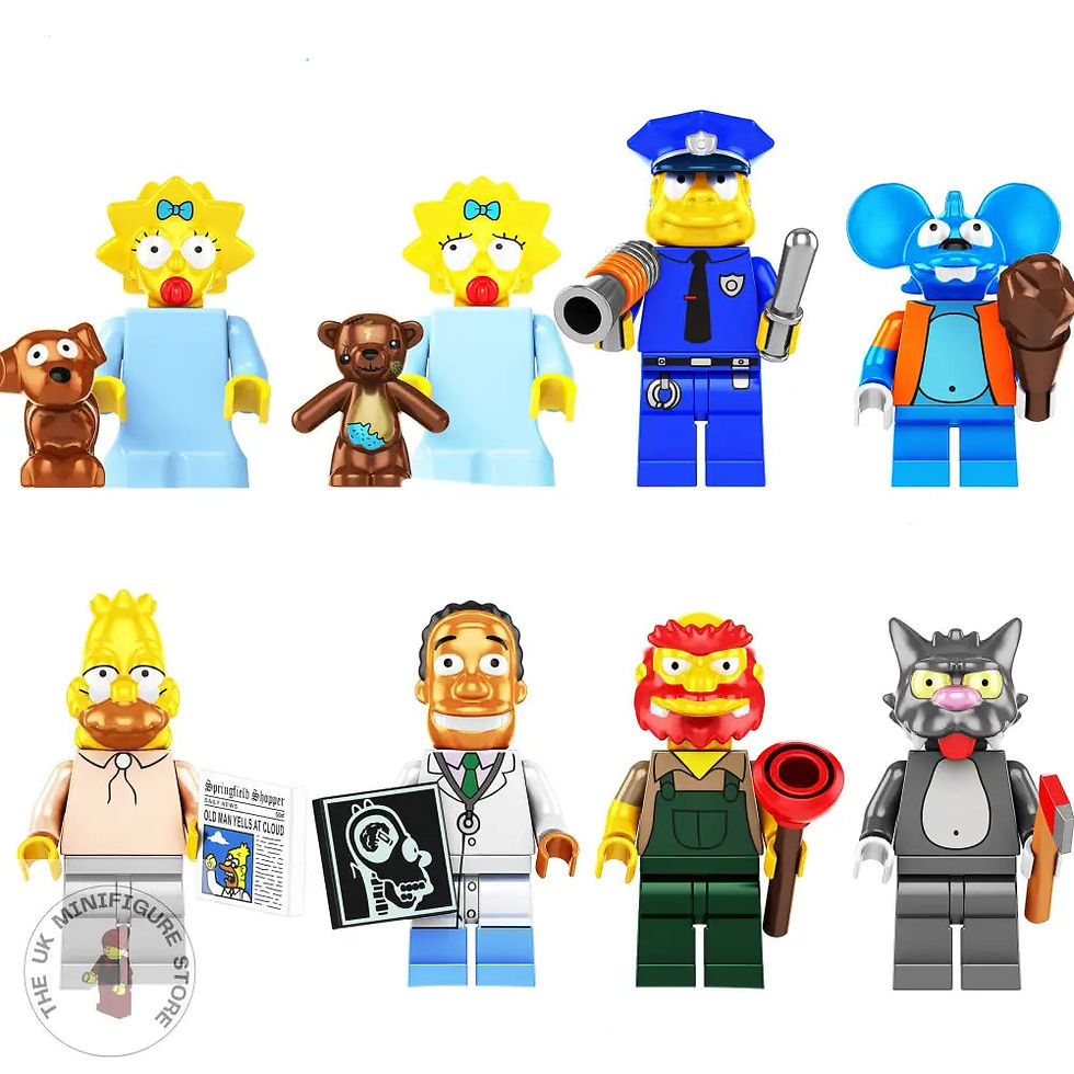 Simpsons Set of 8 Minifigures - Style 5