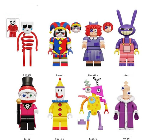 The Amazing Digital Circus Anime Set of 8 Minifigures - Style1 | Uk