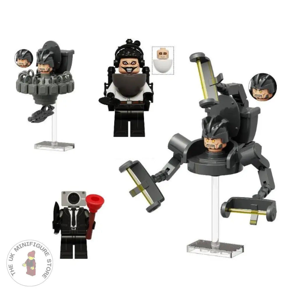 Skibidi Toilet Set of 4 Minifigures - Style 7