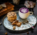 Chocolate chip and walnut cookies.